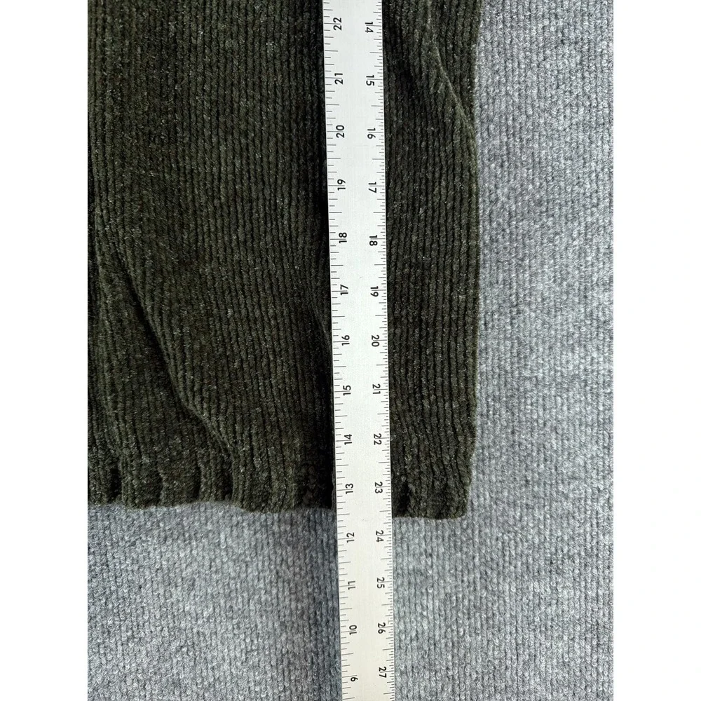 White Stag Women's Large Olive‎ Green V-Neck Sweater - Cottage, Boho, Fall, Cozy